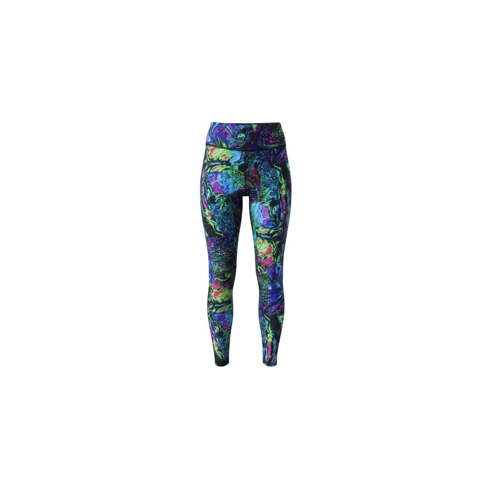 Tuff Sport Leggings Womens Large Multicolor Psychedelic Marble Print High Rise